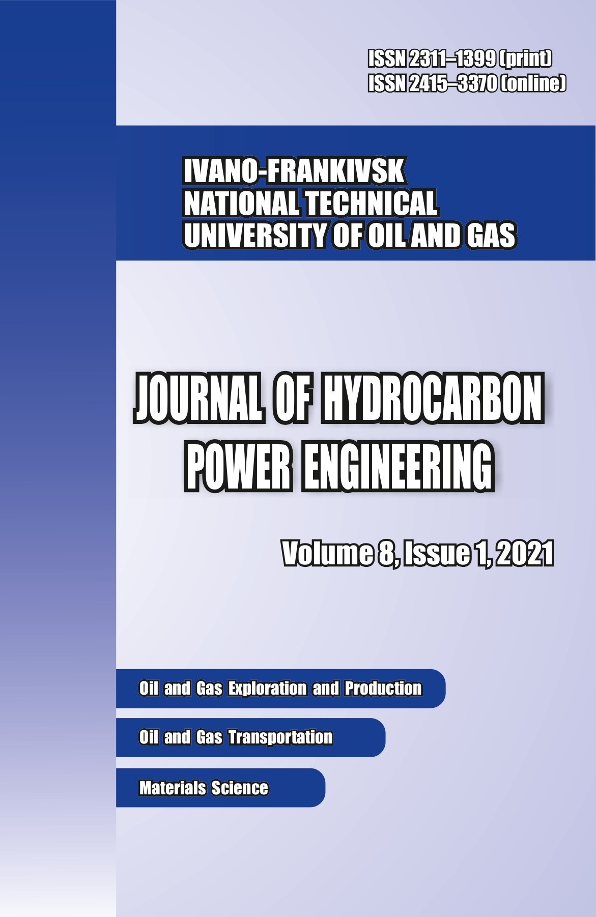 					View Vol. 8 No. 1 (2021): JOURNAL OF HYDROCARBON POWER ENGINEERING
				